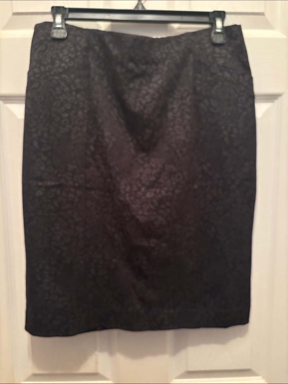 Alfani Black Jacquard Pencil Skirt